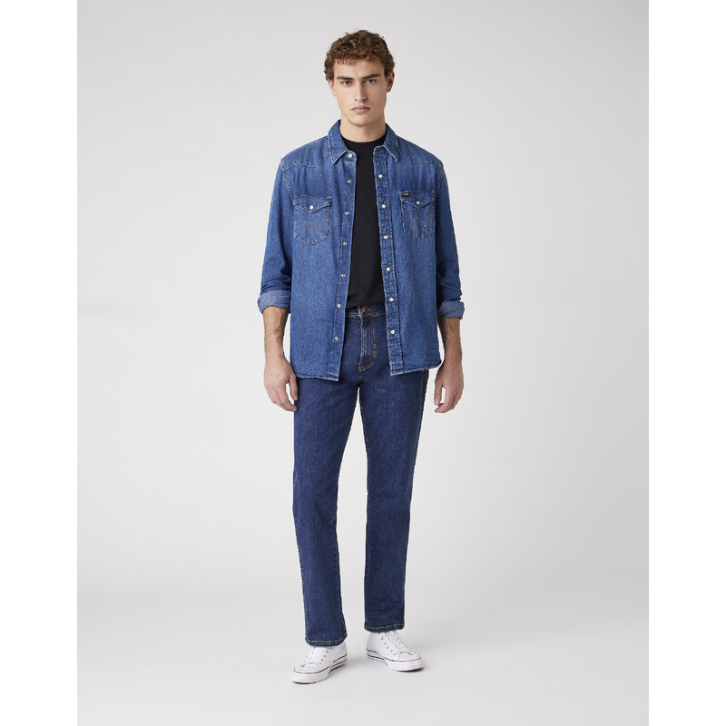Pánske jeans WRANGLER W12133009 TEXAS STRETCH DARKSTONE 23586660