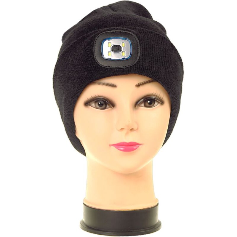 Čiapka so svetlom čierna 27913491