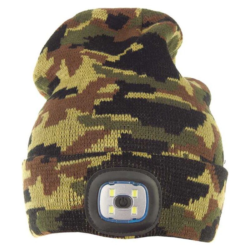 Čiapka so svetlom maskáčová