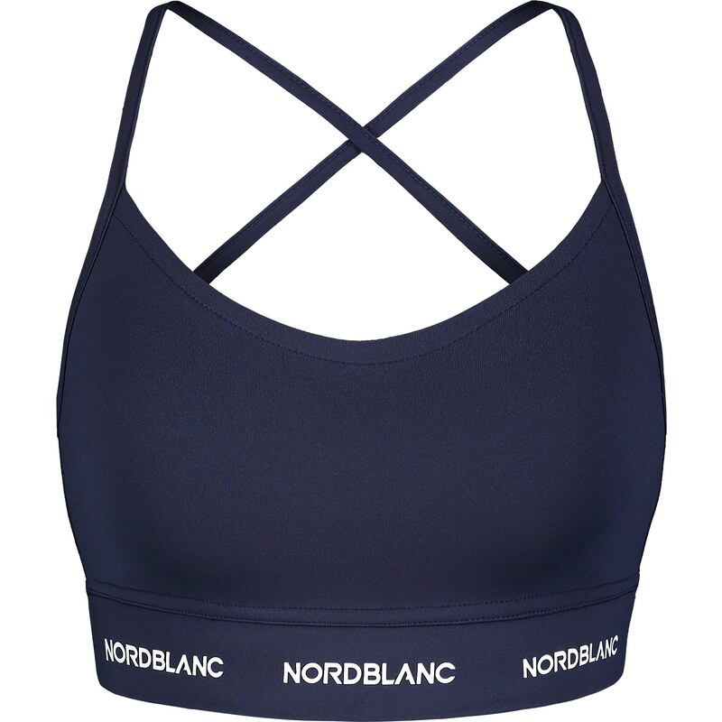 Nordblanc Modrá dámska fitness podprsenka SPIRITUAL