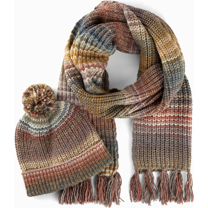 bonprix Šál a čiapka (2-dielna), farba zelená 44791288