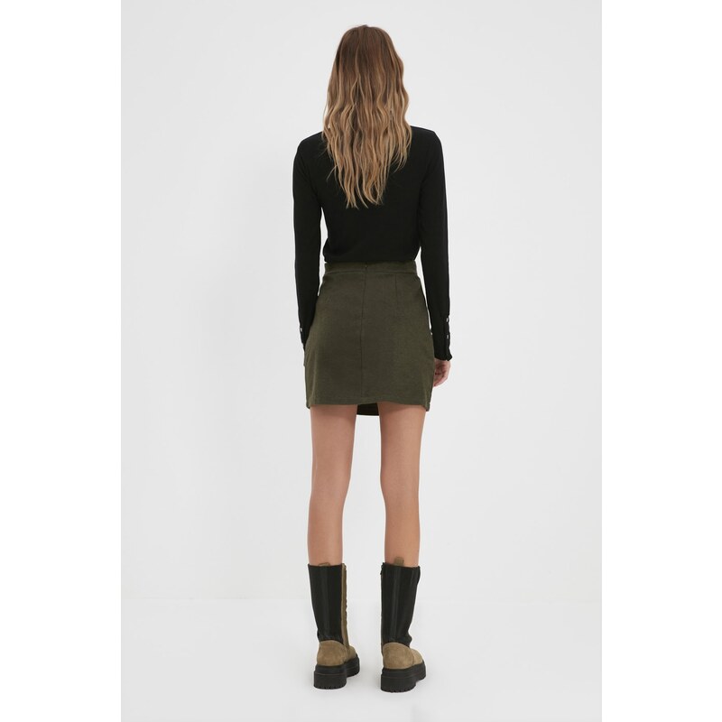 Trendyol Khaki Mini Skirt