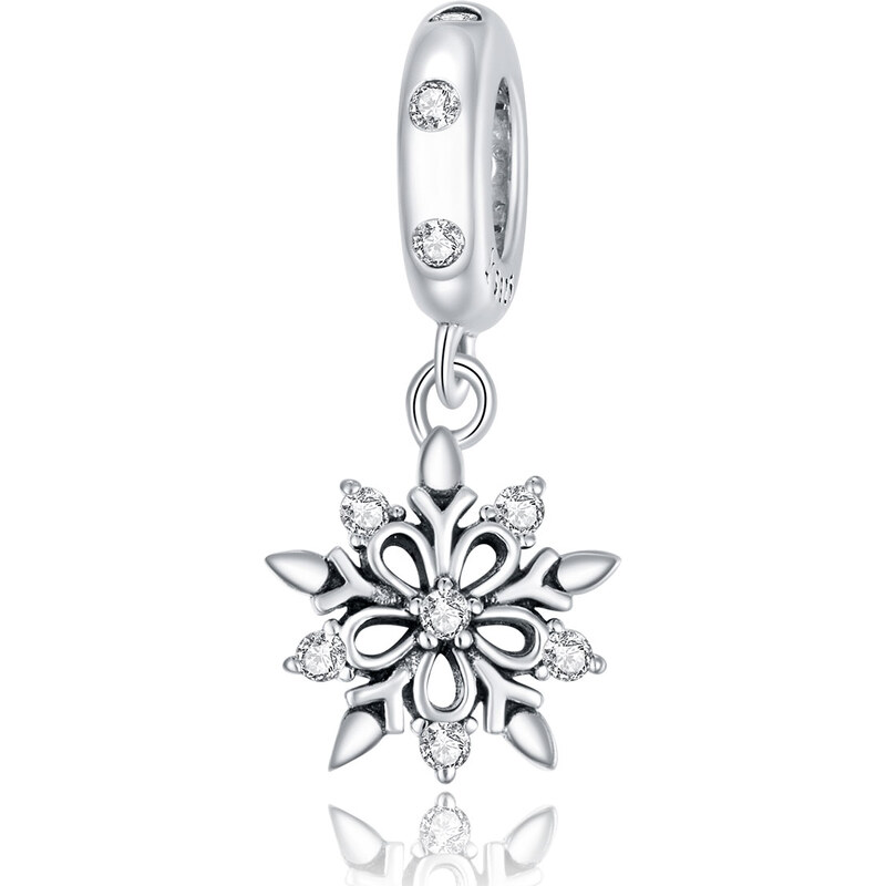 Emporial strieborný visiaci prívesok Krištáľová vločka 55551847
