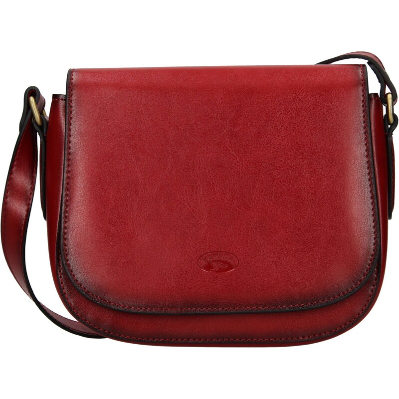 Kožená dámska crosbody kabelka Katana Klara - červená 27966143
