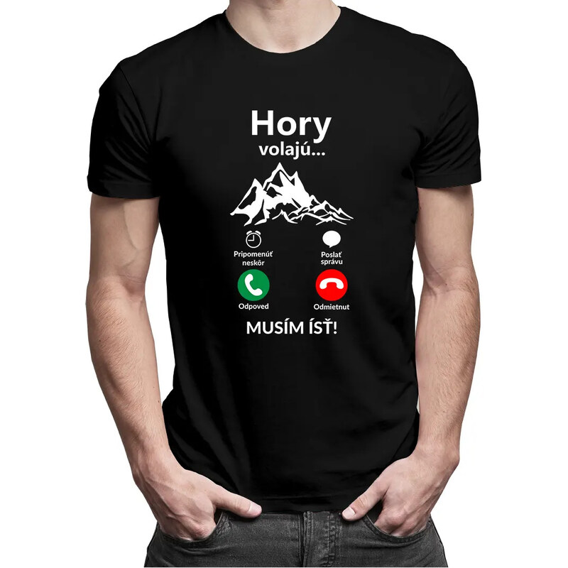 E-shop Garibald Hory volajú, musím ísť v2 - Pánske tričko s potlačou