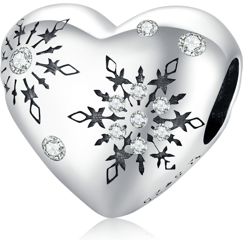 Emporial strieborný prívesok Zimná láska 55586440