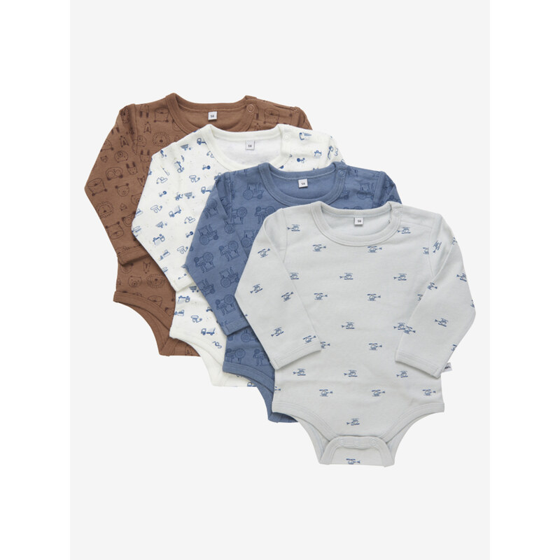 Pippi Body s dlhým rukávom Blue Mirage 54472596