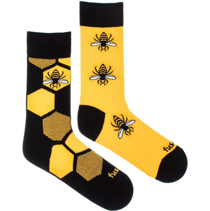 Fusakle ponožky Včelín Farba: Žltá, Veľkosť: 35-38 64346778