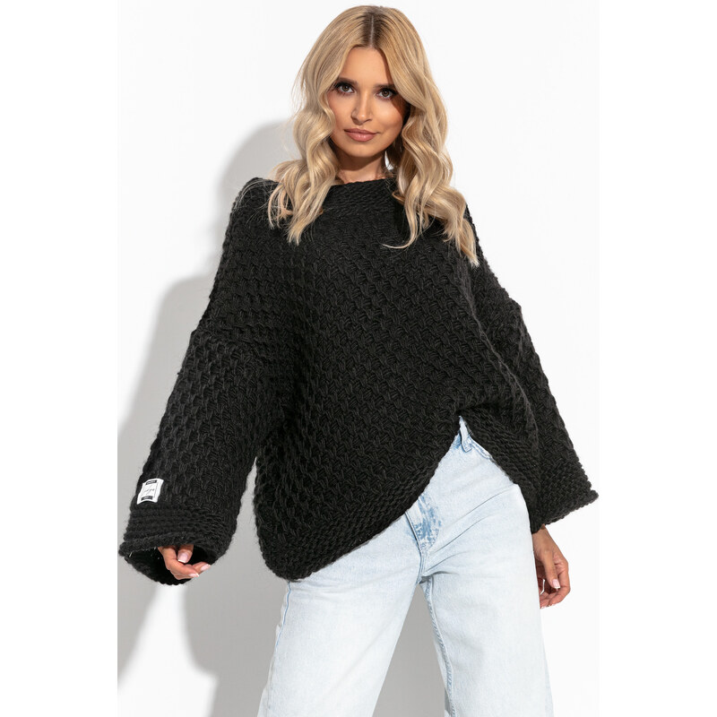 Glara Dámsky pletený sveter s vlnou 27996582