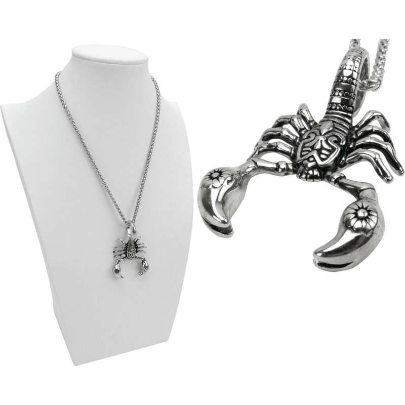 CITY STORM Retiazka s príveskom strieborný škorpión - 6 cm 66889346