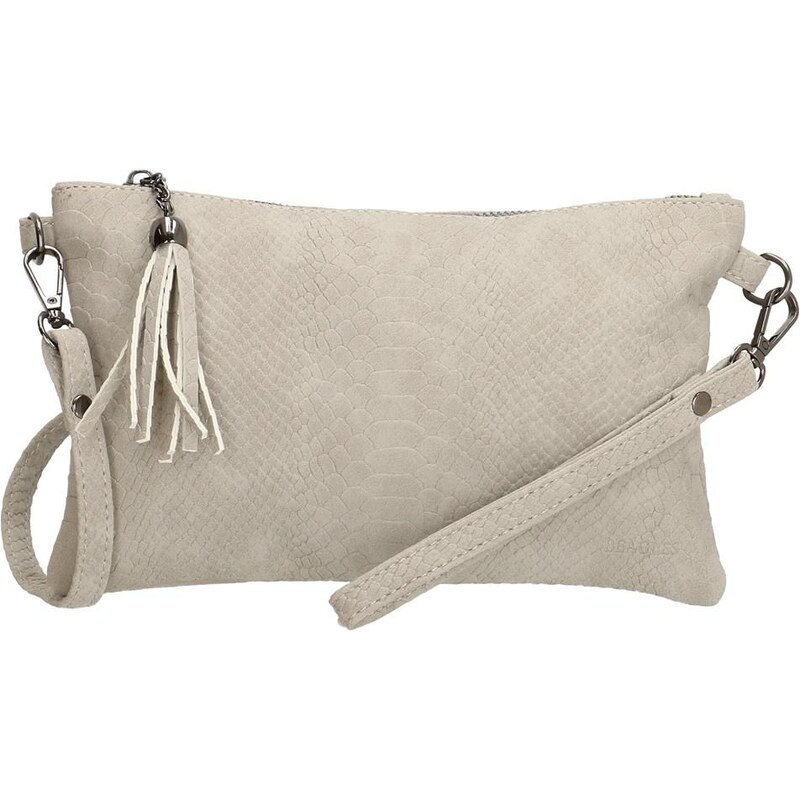 Beagles Sivá crossbody kabelka s hadím vzorom „Snake“ 28057332