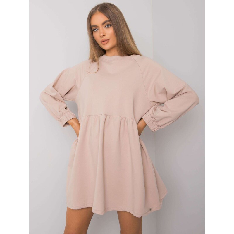 BASIC Feel Good Dress-RV-SK-7247.15P-beige 64688099