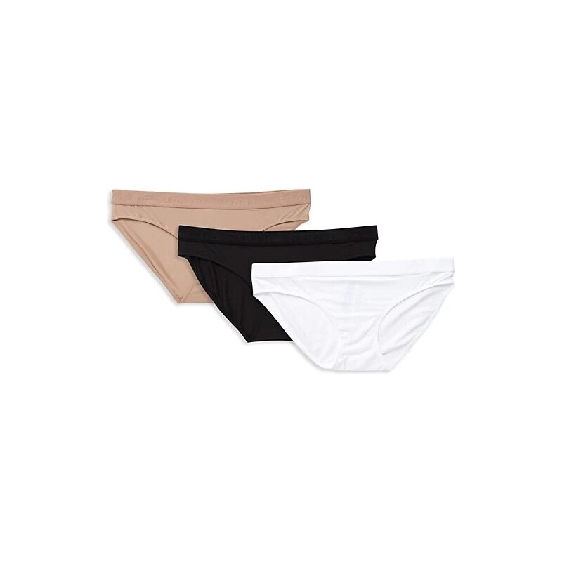 Calvin Klein dámske nohavičky 3pack bikini Biela - Krémová - Čierna