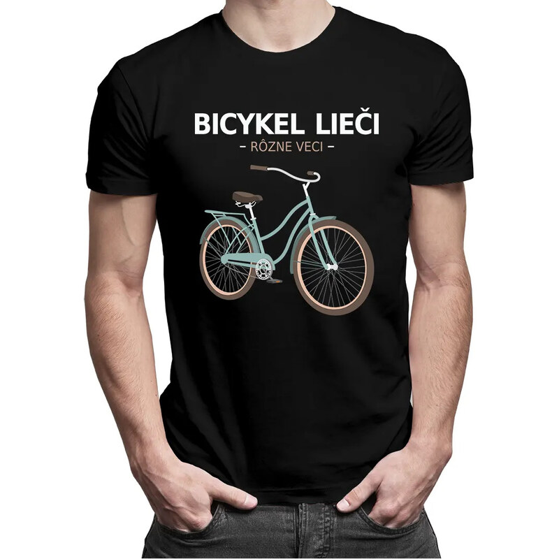 E-shop Garibald Bicykel lieči rôzne veci - Pánske tričko s potlačou