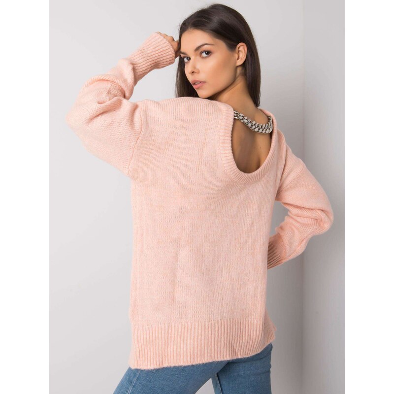 RUE PARIS Sweater-LC-SW-1002.05-light pink 64683348