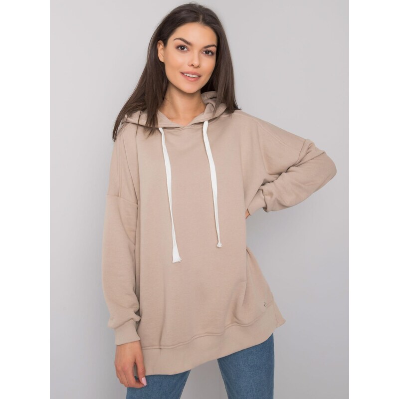 BASIC Feel Good Sweatshirt-RV-BL-7190.38X-dark beige 64683692