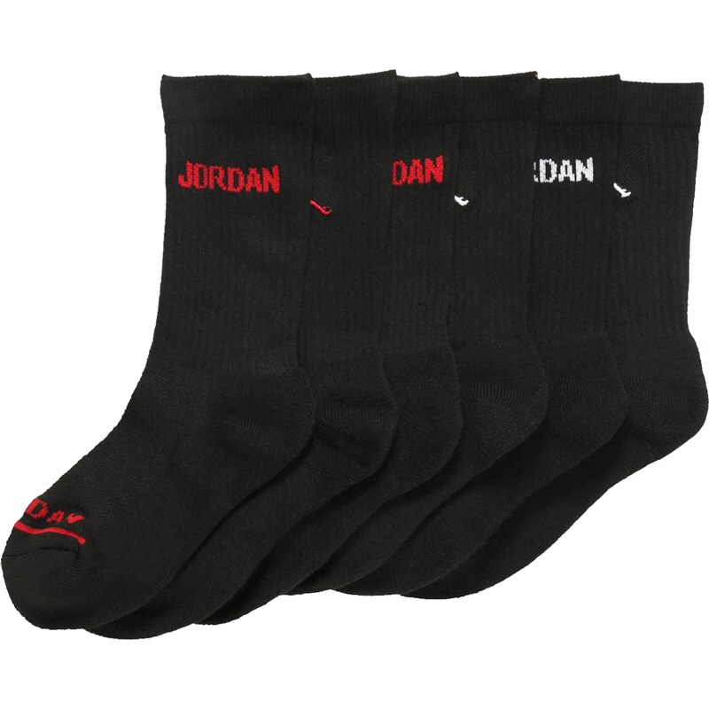 Jordan Ponožky červená / čierna / biela