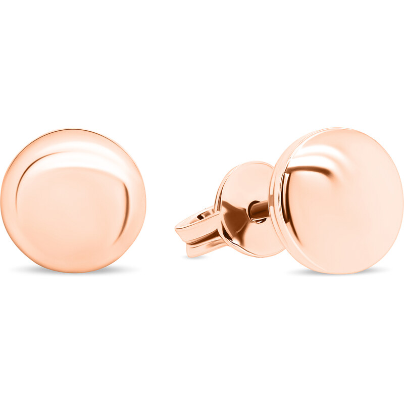 Brilio Silver Minimalistické bronzové náušnice EA103R 66588243