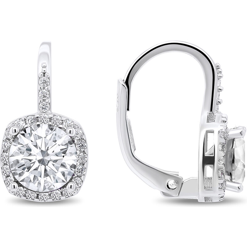 Brilio Silver Očarujúce strieborné náušnice so zirkónmi EA122W 66587780