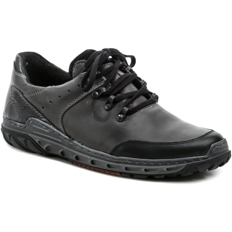 Mateos 780 šedo čierne pánske poltopánky 28135497