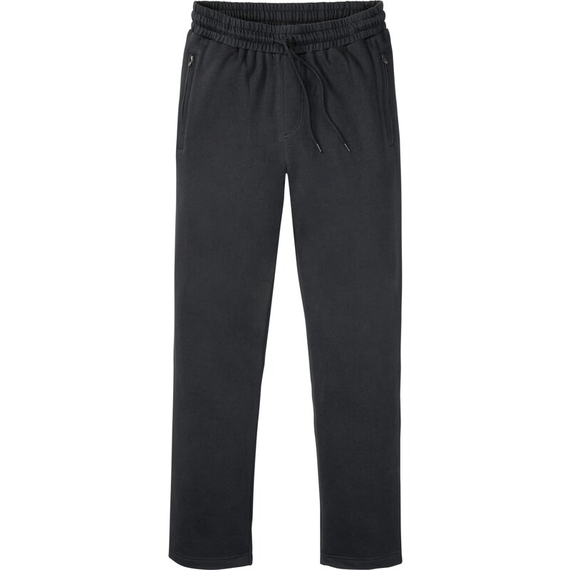 bonprix Tepláky s praktickými vreckami na zips, farba čierna 45337172