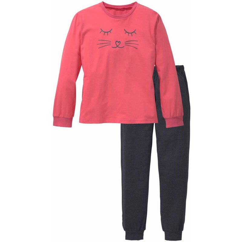 ARIZONA Pyžamo antracitová / svetločervená 55888157