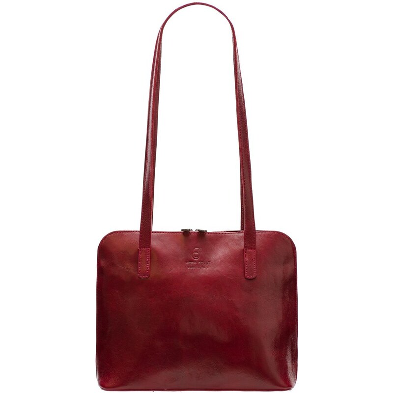 Glamorous by GLAM Santa Croce Dámska kožená kabelka s dlhými pútkami - 28162452