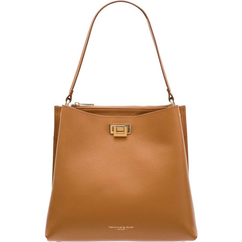 Glamorous by GLAM Dámska kožená kabelka so zlatými detailmi - coyo 28162463