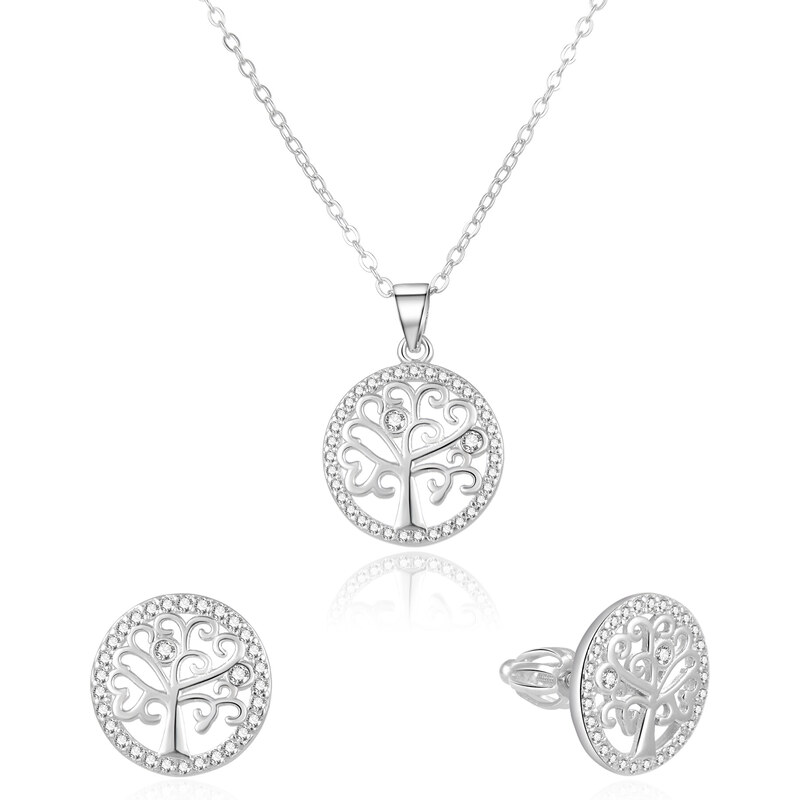 Beneto Strieborná súprava šperkov Strom života AGSET213SR (náušnice, 66581392