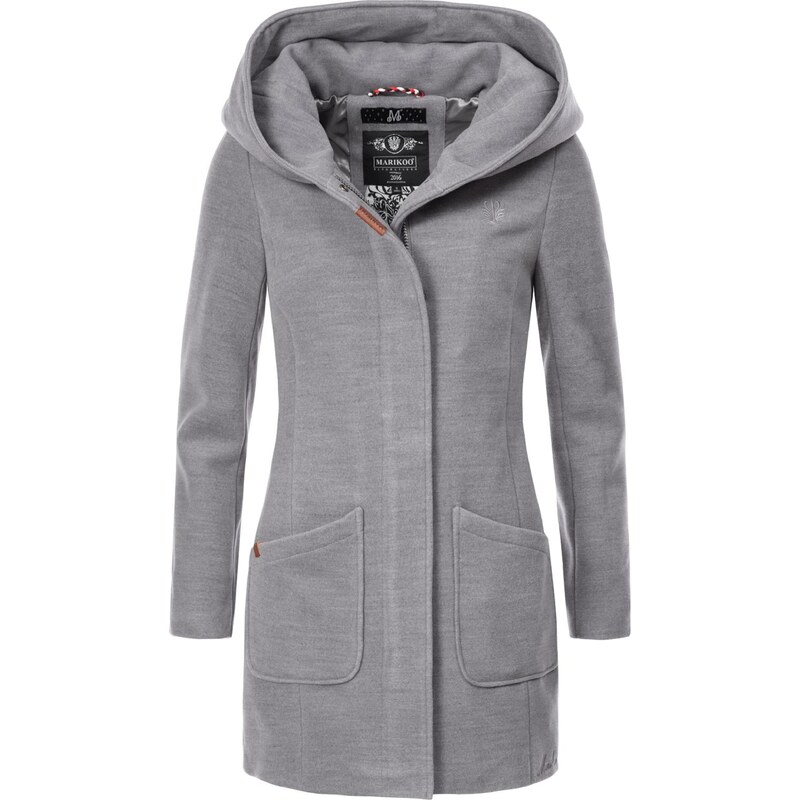 MARIKOO Prechodný kabát Maikoo sivá melírovaná 54222682