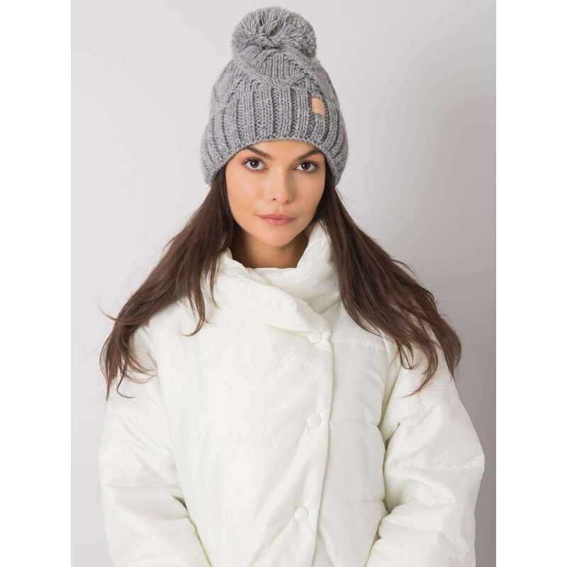 RUE PARIS Cap-JK-CZ-31.18-grey 64683001