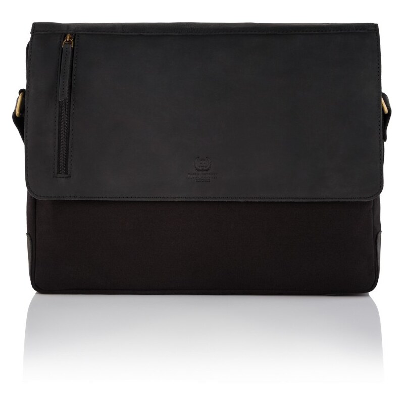 Pánska kožená taška Paolo Peruzzi T-20-BL čierna 28185710