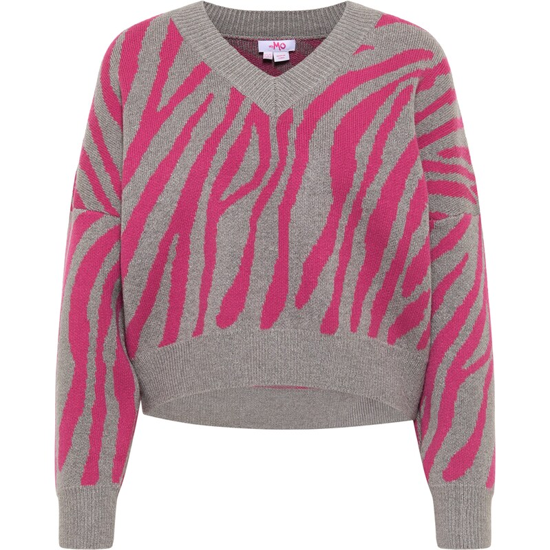 MYMO Sveter sivá melírovaná / ružová 65867509
