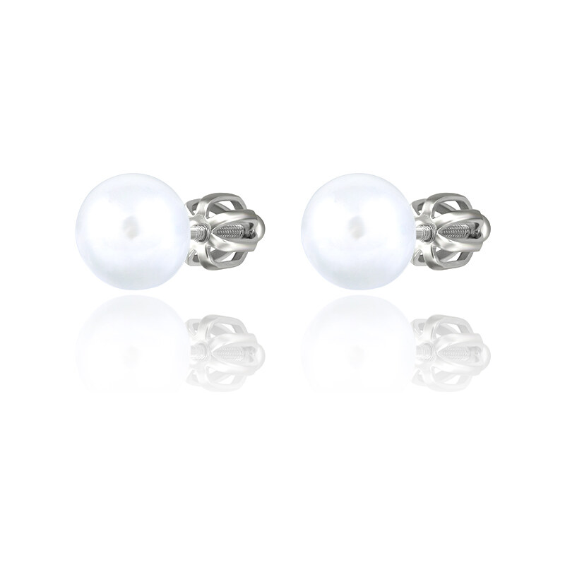 Olivie Strieborné náušnice na skrutku 7mm SHELL PERLY 5411 28209141