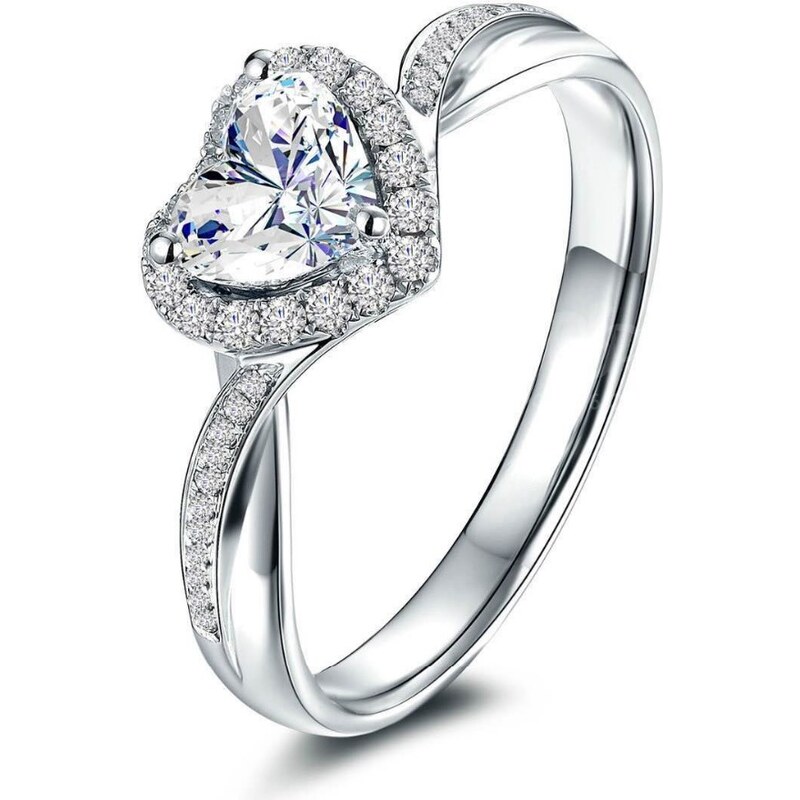 Olivie Strieborný prsteň SRDCE 5419 28209149