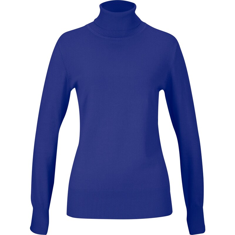 bonprix Rolák, jemne pletený, farba modrá 44791255