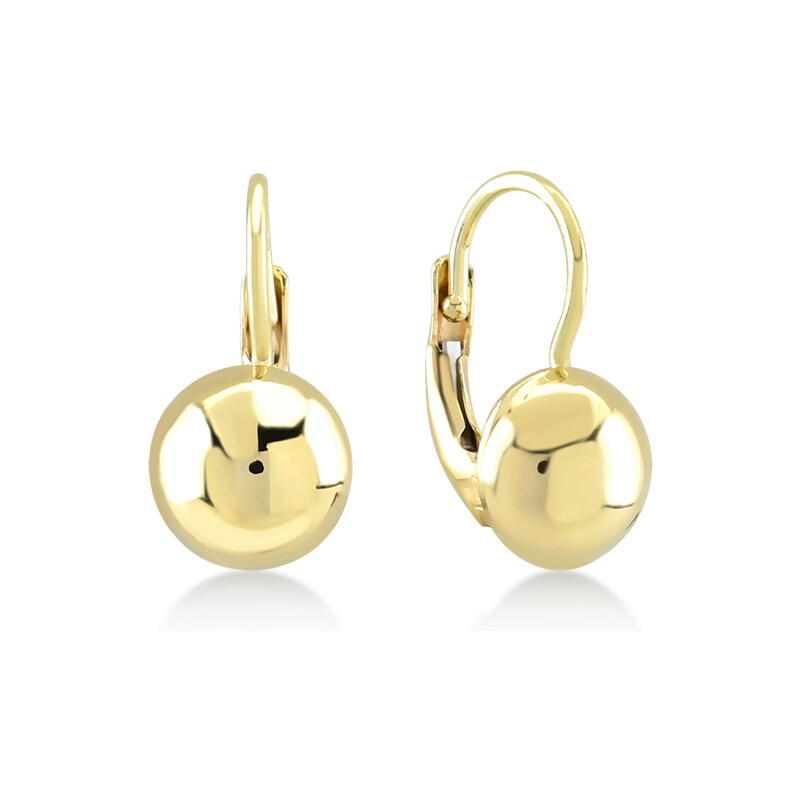 Lillian Vassago Zlaté náušnice polguľôčky s klasickým zapínaním LLV22 67583245