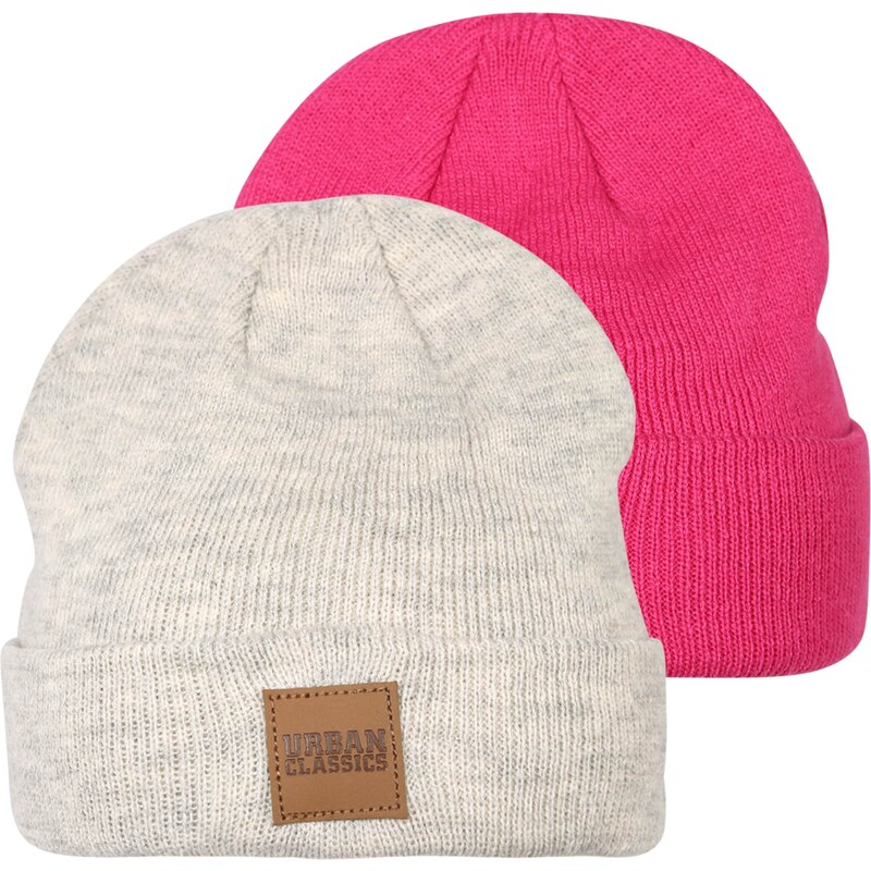 Urban Classics Čiapky hnedá / sivá melírovaná / malinová 62249776