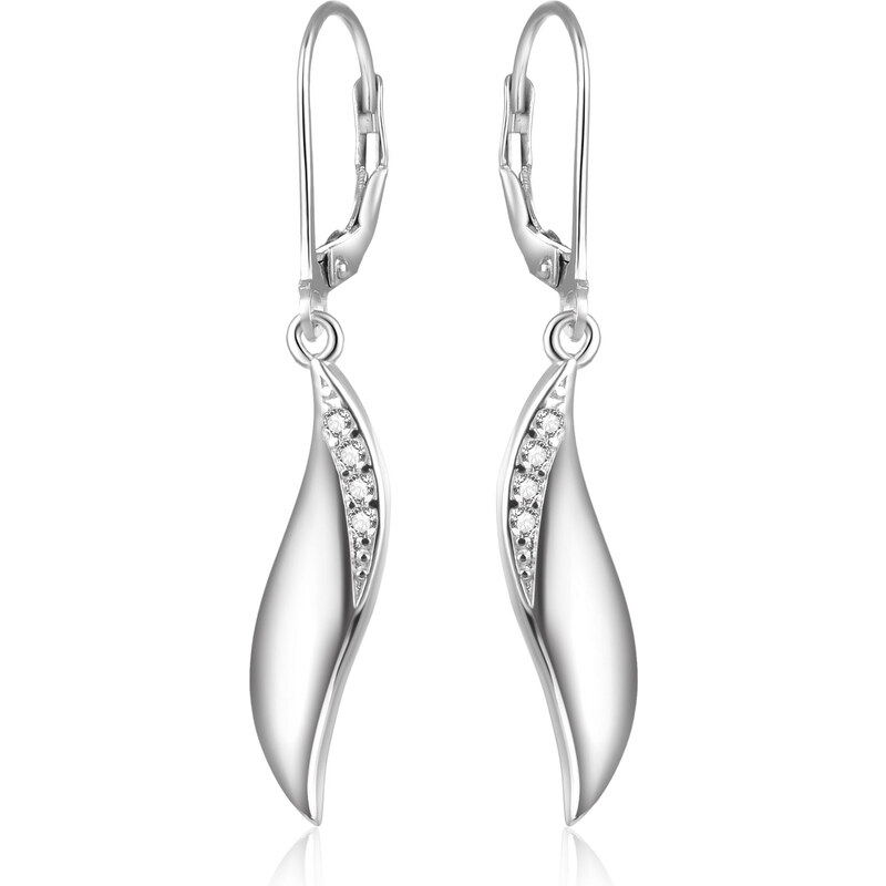 Beneto Elegantné strieborné náušnice AGUC1858 66588595