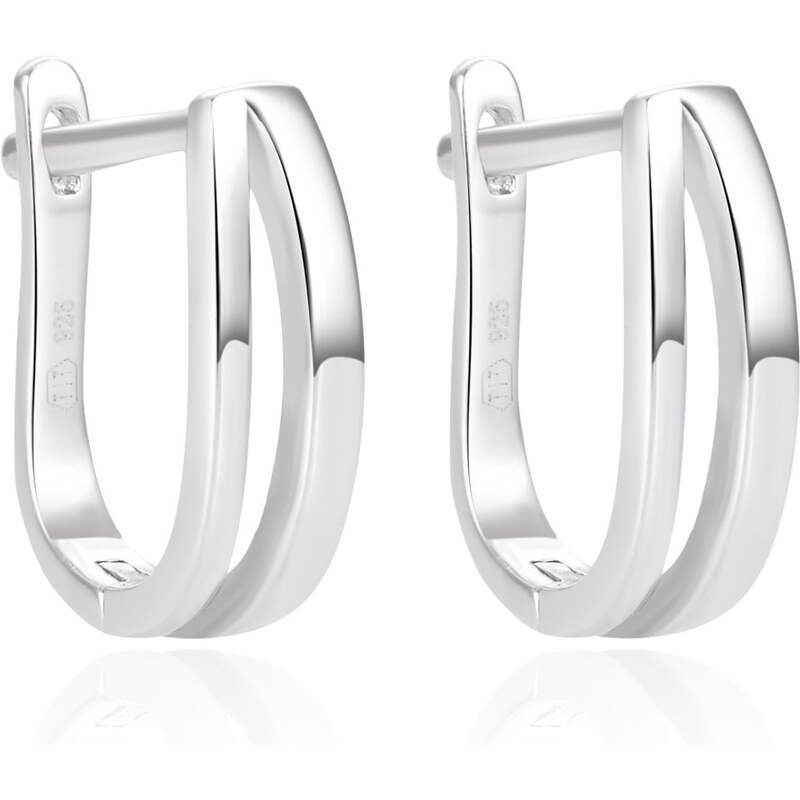 Beneto Módne dámske strieborné náušnice AGUC1466 66595290