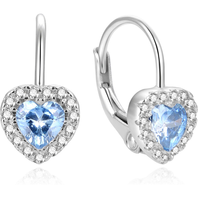 Beneto Romantické náušnice v tvare srdiečok AGUC1272DL 66592348