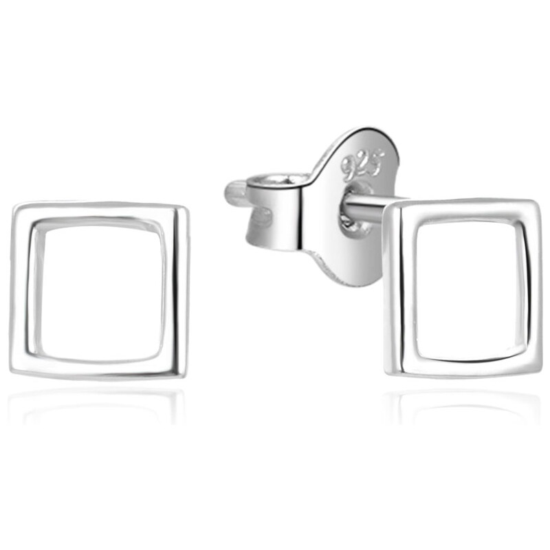 Beneto Minimalistické strieborné náušnice kôstky AGUP843L 66585783