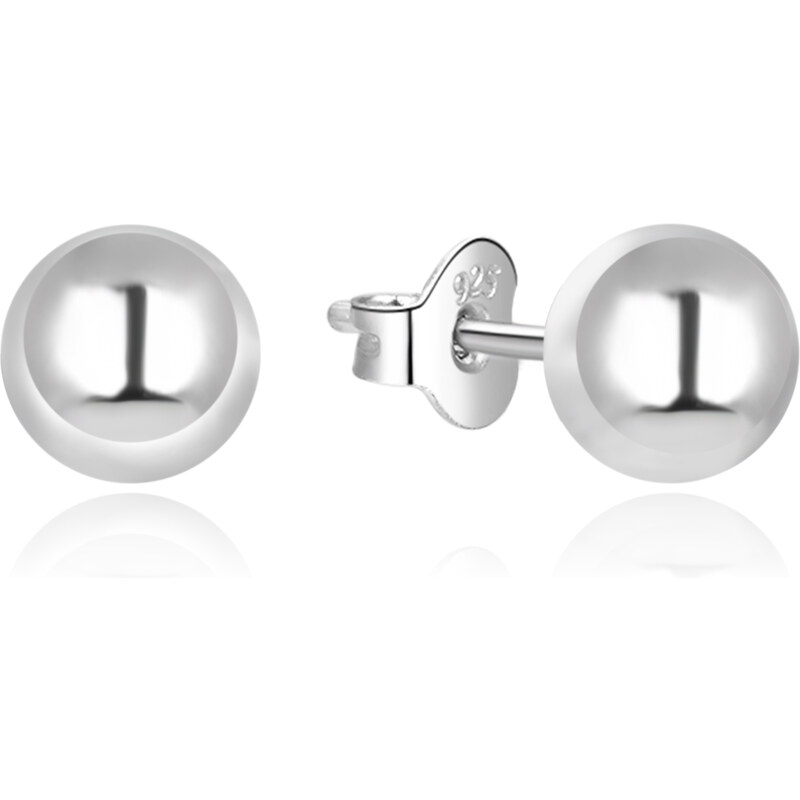 Beneto Moderné strieborné náušnice kôstky AGUP215 0,6 cm 66586553