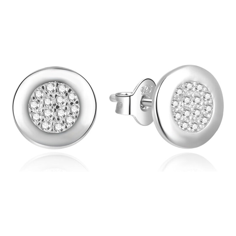 Beneto Trblietavé strieborné náušnice so zirkónmi AGUP2318L 66587725