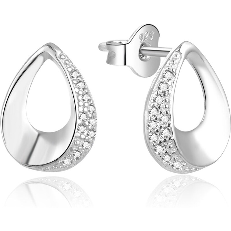 Beneto Nadčasové strieborné náušnice AGUP1788L 66593206