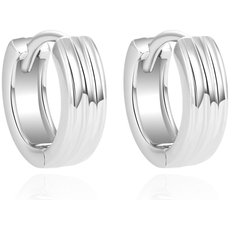 Beneto Nadčasové kruhové náušnice zo striebra AGUC1422 66589624