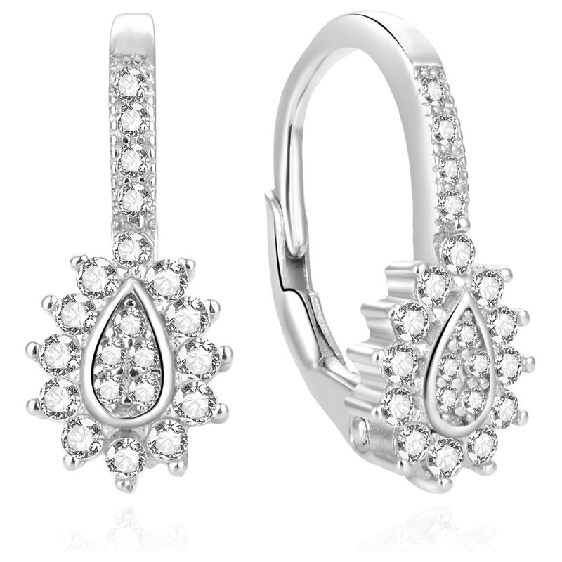 Beneto Trblietavé strieborné náušnice so zirkónmi AGUC2154L 66584849
