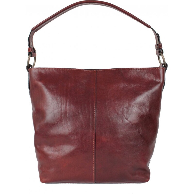 Scorteus Dámska kožená kabelka SC - Lid. havana 68400391