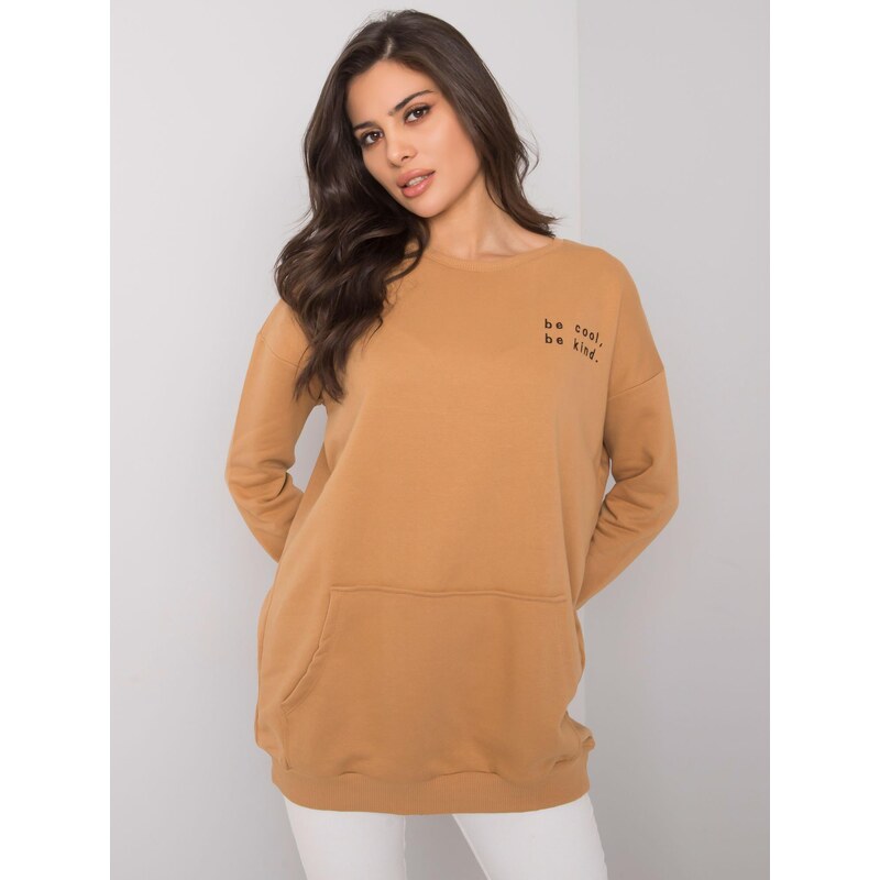 RUE PARIS Sweatshirt-RV-BL-7202.32P-camel 64791983