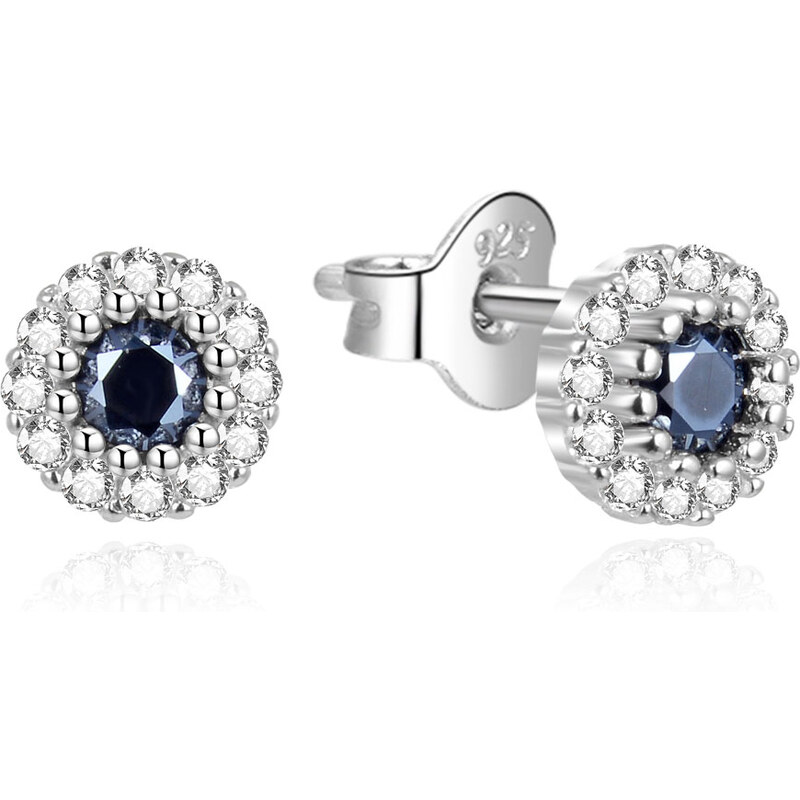 Beneto Trblietavé strieborné náušnice so zirkónmi AGUP2351L 66581600